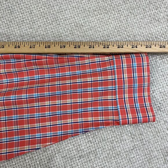 Orvis Shirt Wrinkle Free Men's XL Pink Blue Plaid Button Down Long Sleeve Casual - Picture 9 of 10